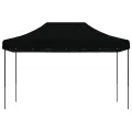 Tente de réception pliable escamotable noir 440x292x315 cm
