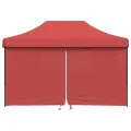 Tente de réception pliable escamotable avec 4 parois latérales