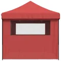 Tente de réception pliable escamotable avec 4 parois latérales