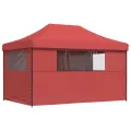 Tente de réception pliable escamotable avec 4 parois latérales