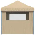 Tente de réception pliable escamotable avec 4 parois latérales