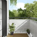 Écran de balcon gris clair 90x300 cm 100% polyester oxford