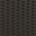 Chaises longues lot de 2 avec table noir résine tressée