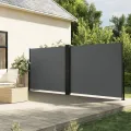 Auvent latéral rétractable anthracite 160x1200 cm