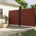 Auvent latéral rétractable Marron 200x1200 cm