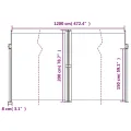 Auvent latéral rétractable Marron 200x1200 cm