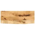 Dessus de table 70x20x2,5 cm bord vif bois massif manguier brut