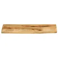 Dessus de table 70x20x2,5 cm bord vif bois massif manguier brut