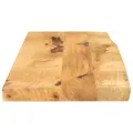 Dessus de table 70x20x2,5 cm bord vif bois massif manguier brut