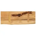 Dessus de table 70x20x2,5 cm bord vif bois massif manguier brut