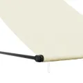 Auvent rétractable crème 150x150 m tissu et acier