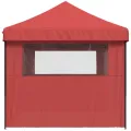 Tente de réception pliable escamotable avec 3 parois latérales