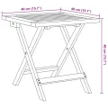 Chaises longues lot de 2 et table bleu foncé bois massif acacia
