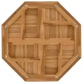 Dessus de table 80x80x2,5 cm octogonal bois de teck massif