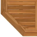Dessus de table 80x80x2,5 cm octogonal bois de teck massif