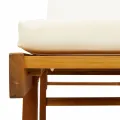 Chaises longues lot de 2 avec coussins 200x68x83 cm bois acacia