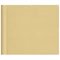 Écran de balcon sable 90x500 cm 100% polyester oxford