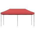 Tente de réception pliable escamotable bordeaux 580x292x315 cm