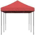 Tente de réception pliable escamotable bordeaux 580x292x315 cm