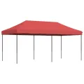 Tente de réception pliable escamotable bordeaux 580x292x315 cm
