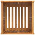 Jardinière avec doublure 50x50x75 cm bois massif d'acacia
