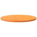 Dessus de table rond cire marron Ø70x2,5 cm bois de pin massif