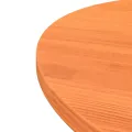 Dessus de table rond cire marron Ø70x2,5 cm bois de pin massif