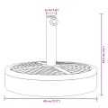 Base de parasol pour mâts Ø38 / 48 mm 25 kg rond