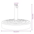 Base de parasol pour mâts Ø38 / 48 mm 25 kg rond