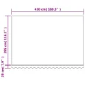 Tissu de remplacement pour auvent rayures multicolores 4,5x3 m