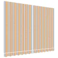 Tissu de remplacement pour auvent rayures multicolores 3,5x2,5m
