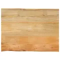 Dessus de table 80x60x3,8 cm bord vivant bois massif manguier