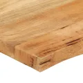 Dessus de table 80x60x3,8 cm bord vivant bois massif manguier