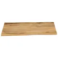 Dessus de table 90x80x2,5 cm bord vivant bois massif manguier