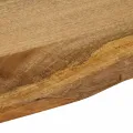 Dessus de table 90x80x2,5 cm bord vivant bois massif manguier