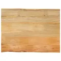 Dessus de table 80x60x2,5 cm bord vivant bois massif manguier