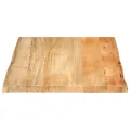 Dessus de table 80x60x2,5 cm bord vivant bois massif manguier