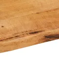 Dessus de table 80x60x2,5 cm bord vivant bois massif manguier