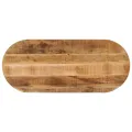 Dessus de table 90x40x2,5 cm ovale bois massif de manguier brut