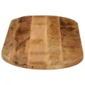 Dessus de table 90x40x2,5 cm ovale bois massif de manguier brut