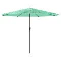 Parasol de jardin avec mât en acier vert 388x388x248 cm