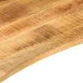 Dessus de bureau avec courbe 120x60x2,5 cm manguier massif brut