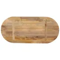 Dessus de table 80x40x2,5 cm ovale bois massif de manguier