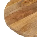Dessus de table 80x40x2,5 cm ovale bois massif de manguier