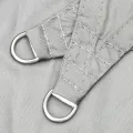 Voile d'ombrage gris clair 2x2x2 m 100% polyester oxford