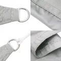 Voile d'ombrage gris clair 2x2x2 m 100% polyester oxford