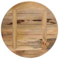 Dessus de table Ø 50x2,5 cm rond bois massif de manguier brut