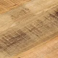 Dessus de table Ø 50x2,5 cm rond bois massif de manguier brut