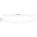 Dessus de table Ø 50x2,5 cm rond bois massif de manguier brut