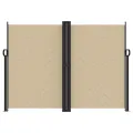 Auvent latéral rétractable beige 180x1200 cm